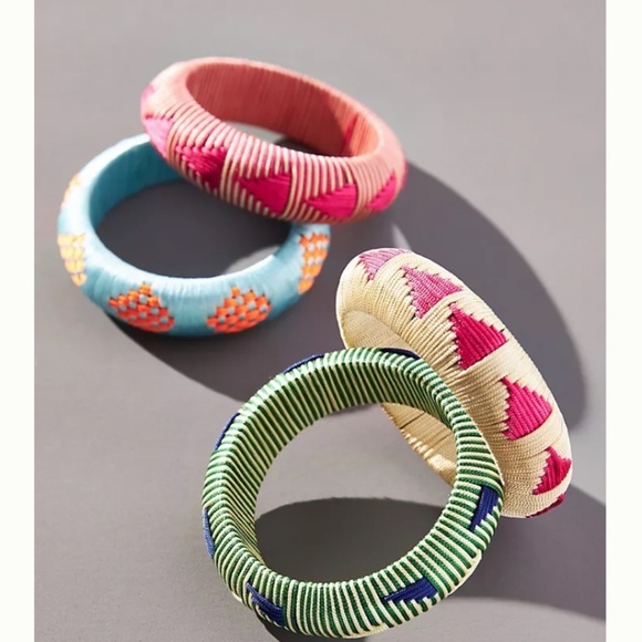 - Anthropologie Patterned Woven Bracelet - Picture 2 of 4
